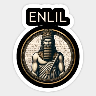 Enlil Sumerian God of the Wind Mesopotamian Gods Sticker